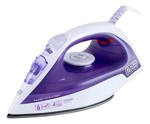 Ferro De Passar Roupa À Seco Ou Vapor Black Decker Fx1050 Roxo 127V