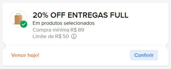 Cupom Mercado Livre FULL pra quem resgatou ontem