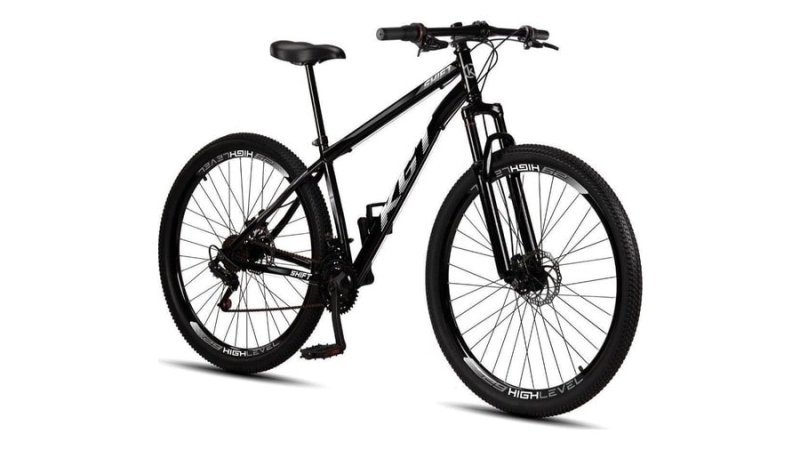 Bicicleta Aro 29 Kgt Shift Aço Carbono Freios A Disco 21 Marchas Suspensão Diant