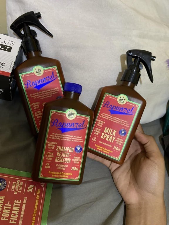 Kit Lola Rapunzel Shampoo + Tônico + milk spray Leave In 250ml