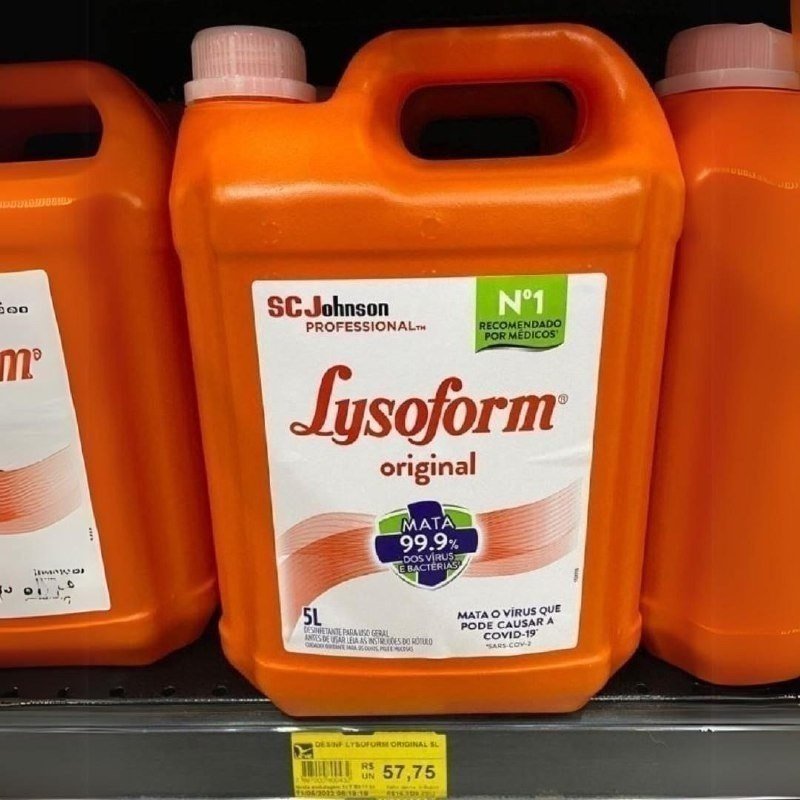 Lysoform Suave Odor, Desinfetante Líquido, Limpeza Casa, 5L + Frete Grátis