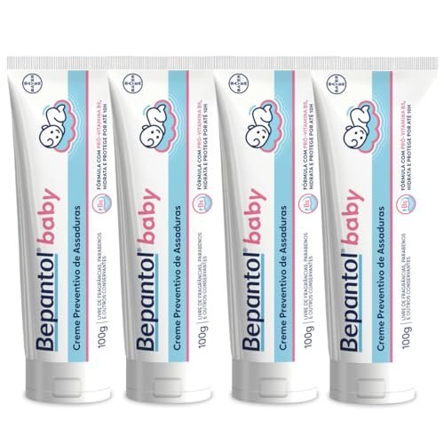 Kit 4 Cremes Pomadas de Assaduras Vit B5 com 100g cada - Bepantol Baby