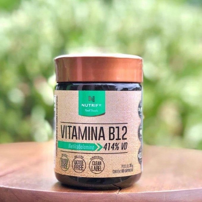 Vitamina B12 Metilcobalamina 414% 60caps Nutrify + Frete Grátis
