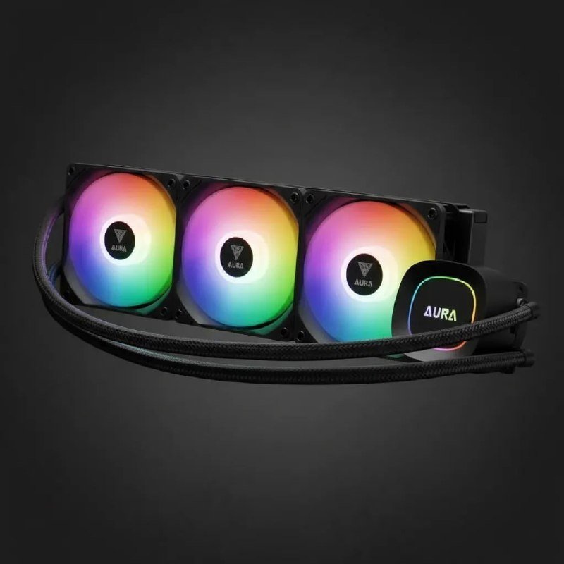 Water Cooler Gamdias Aura GL360 Lite Preto ARGB AM5 LGA 1851