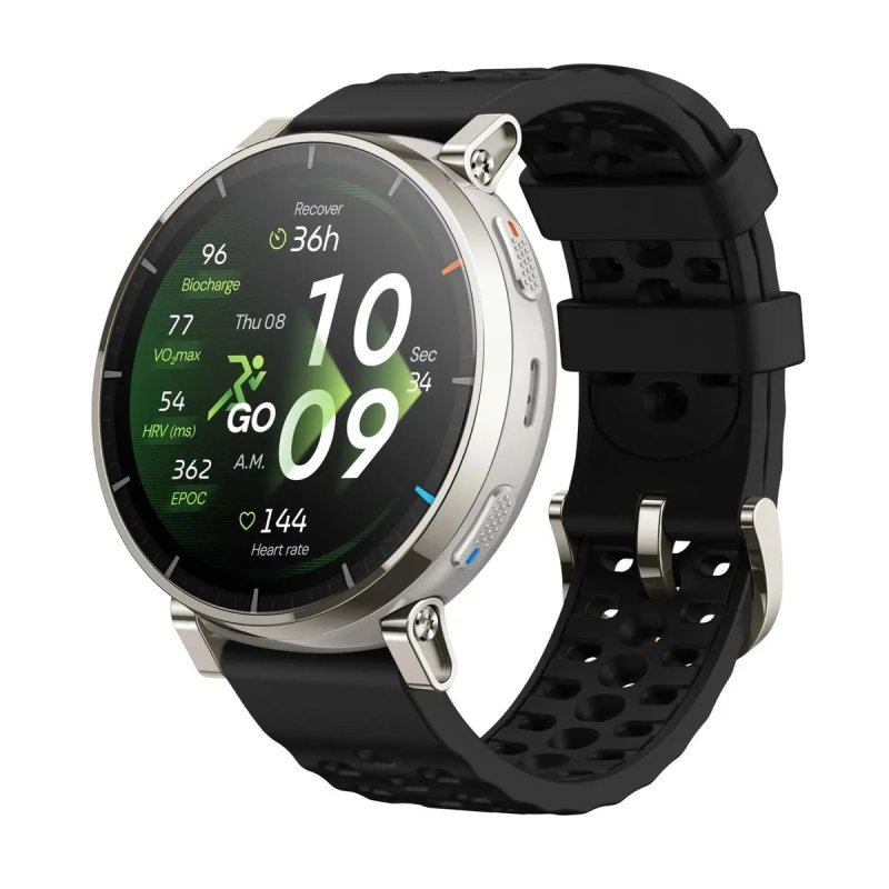 Amazfit Active 3 Premium A2559 - 4GB GPS - Smartwatch Prateado