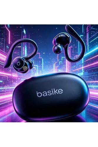 Fone de Ouvido Bluetooth 5.4 TWS com Ear Clip e Gancho