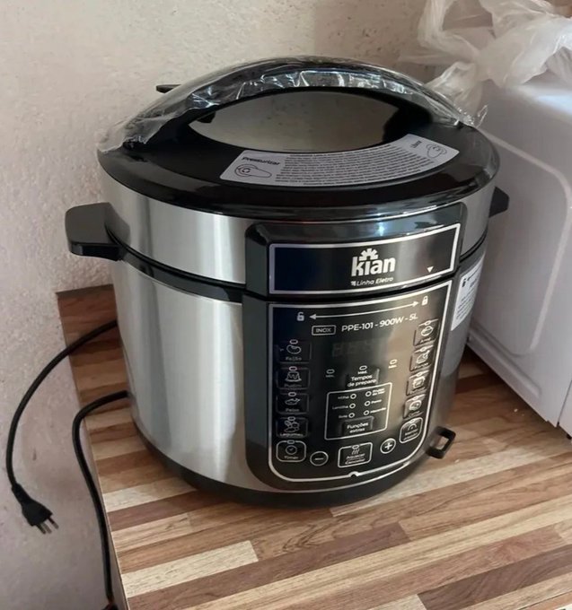 Panela de Pressão Elétrica Kian Inox 5L 110V + Frete Grátis