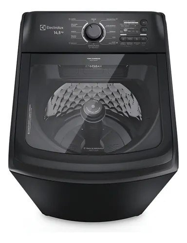 Máquina De Lavar Electrolux 14,5kg Cesto Inox Lep15 127v Preto