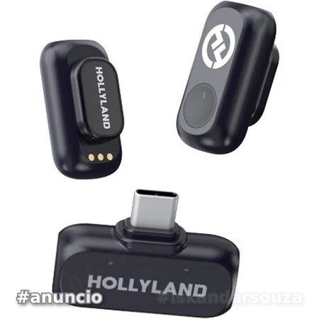 Microfone de Lapela sem fio Hollyland Lark A1 Versão Mini Duo Tipo-C Original Lacrado