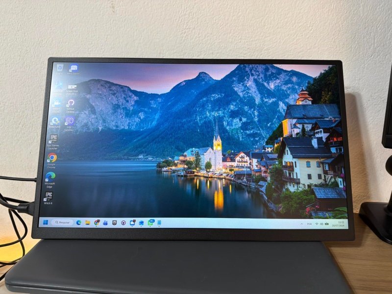 Bettdow Monitor Portatil 15,6'', FHD 1080P