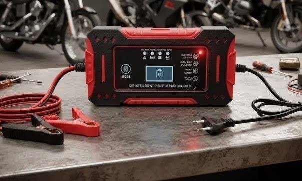 Carregador de Bateria Davely 6A para Carro, Moto, Caminhão e Jet Ski