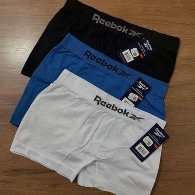 Kit 6 Cuecas Boxer Reebok Microfibra Sem Costura Original