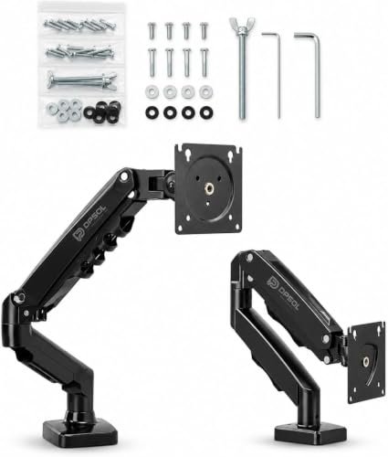 Braço articulado, suporte Articulado de Mesa, Pistão a Gás, Design Compacto e Retrátil