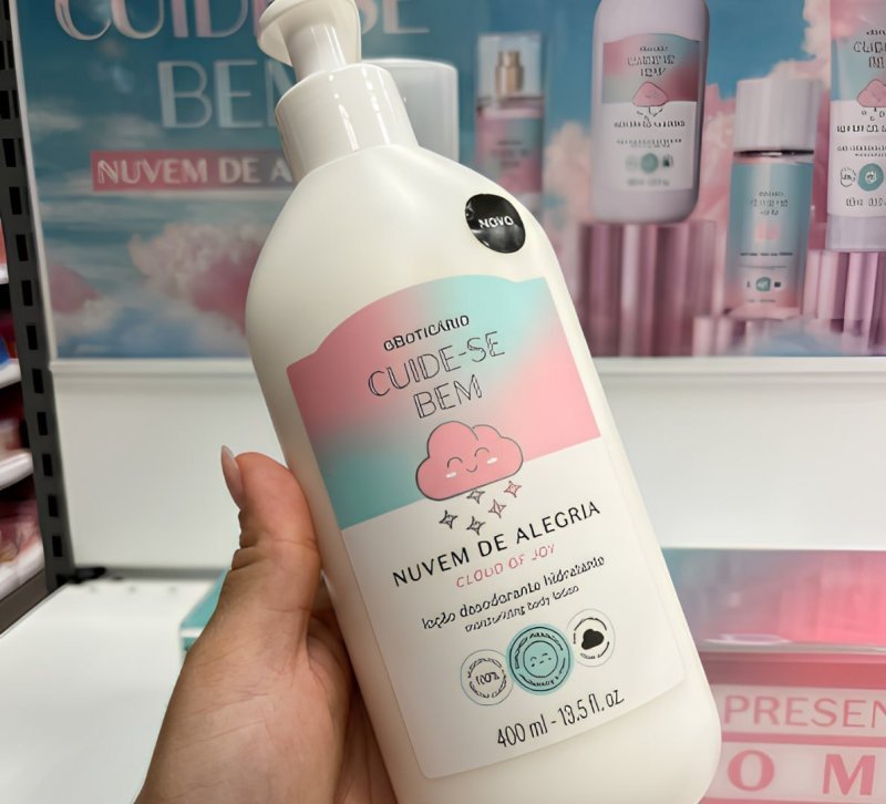 Loção Hidratante O Boticário Cuide-se Bem Nuvem de Alegria 400ml