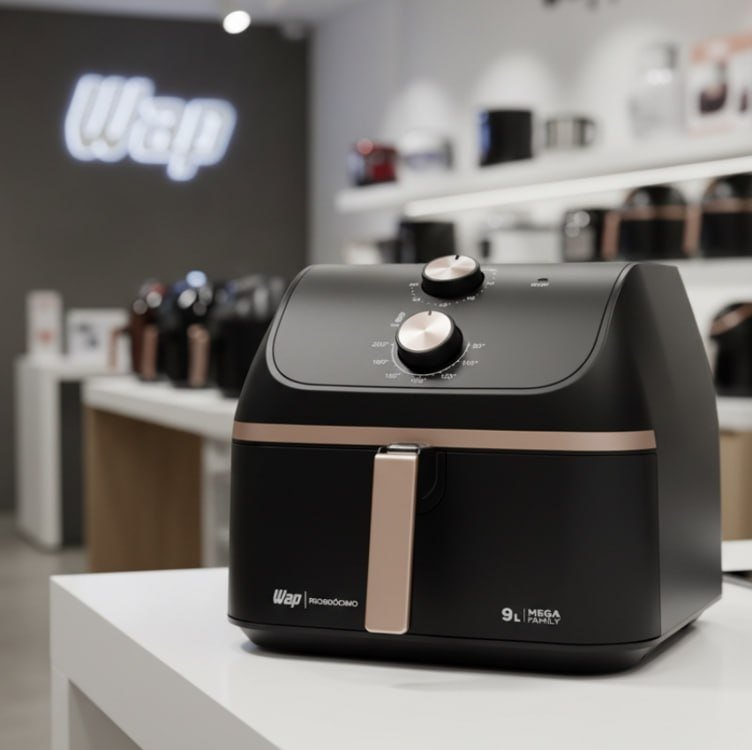 WAP Fritadeira Air Fryer MEGA FAMILY 9L 1900W 127V