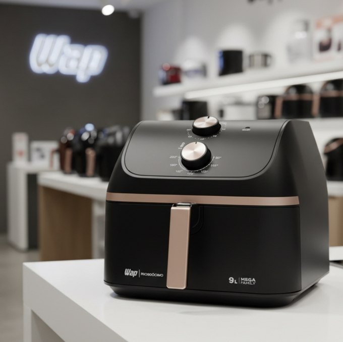 WAP Fritadeira Air Fryer MEGA FAMILY 9L 1900W 127V