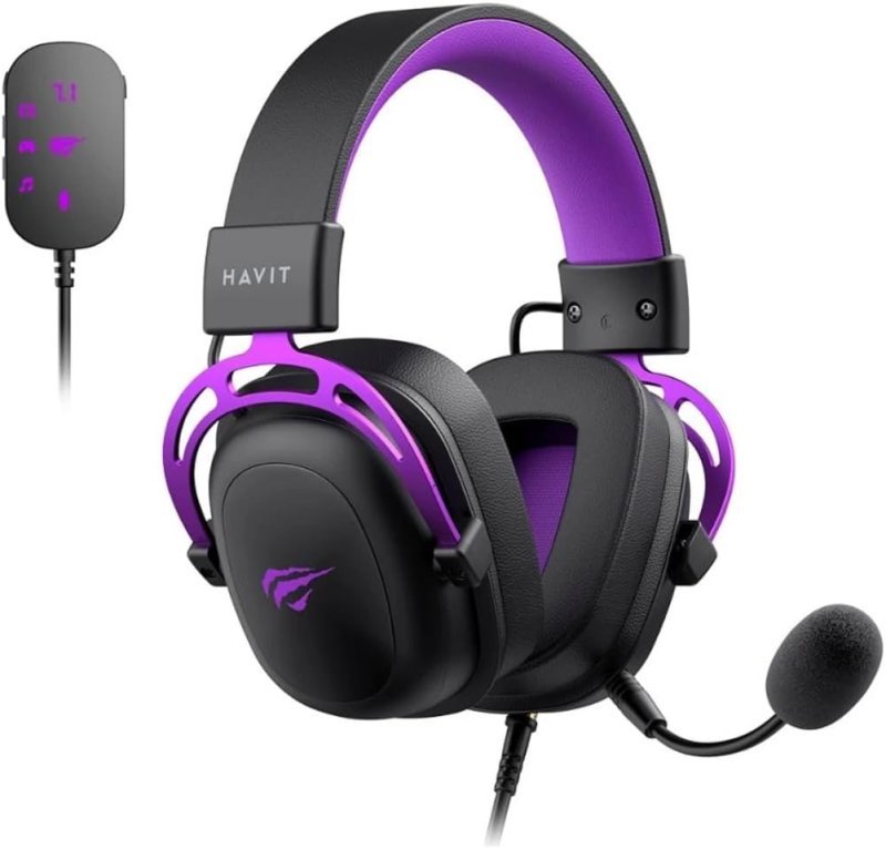 Headset Gamer Havit Gamenote H2002C + U Adaptador USB 7.1, P3