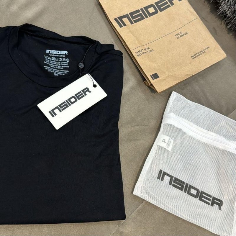 Camiseta Masculina Insider Light Preta
