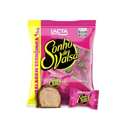 Lacta Sonho de Valsa - Wafer Recheado Sabor Chocolate Pacote 1kg