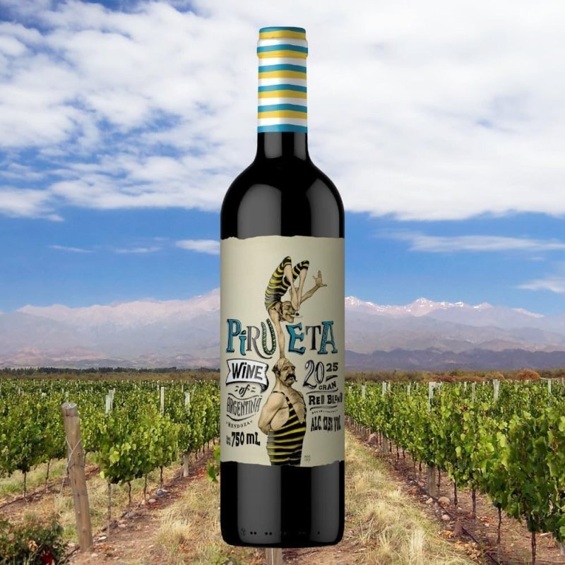 Vinho Fino Tinto Argentino Pirueta Varietal Red Blend 750ml