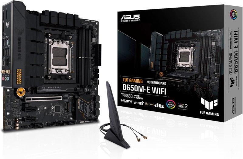 Placa Mãe Asus TUF Gaming B650M-E WIFI, Chipset B650, AMD AM5, mATX, DDR5