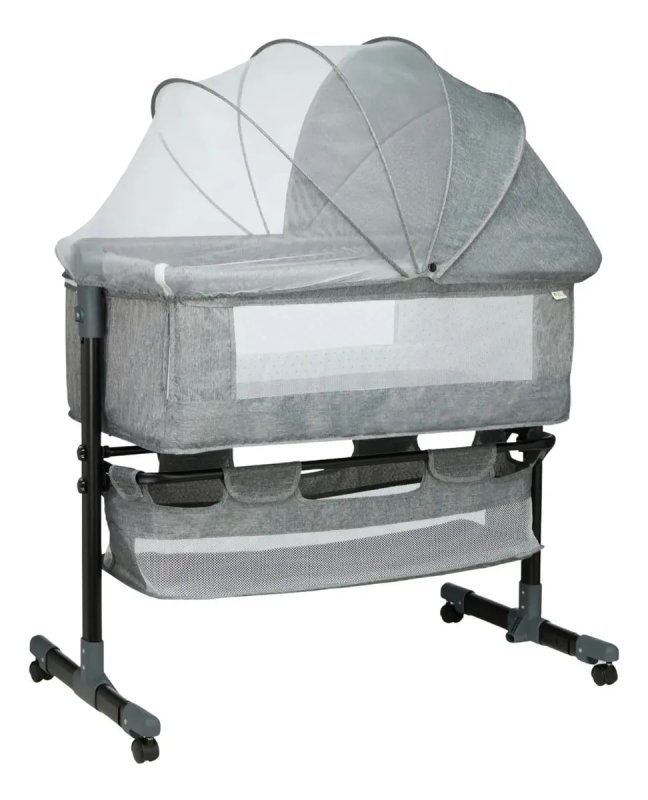 Berço Portátil Bebê Acoplado Co-Bed Connect Maxi Baby - Cinza