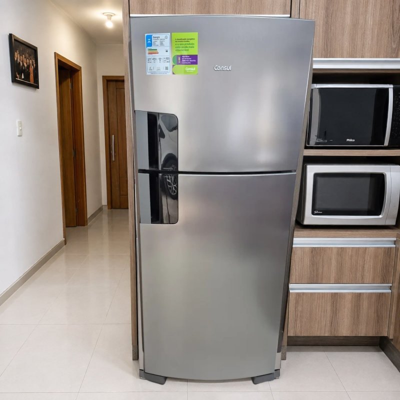 Geladeira Consul Frost Free 412L Duplex Inox CRM50MK – 220V