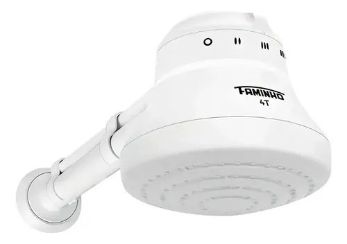 Chuveiro Elétrico Faminho 4T Branco 5400W C/Cano 33 Cm
