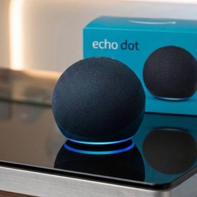 Echo Dot (Geração mais recente) Smart speaker com Alexa + Frete Grátis