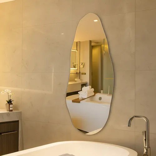 Espelho Orgânico 70cm Decoração Lapidado Design Moderno Luxo E05 70x30