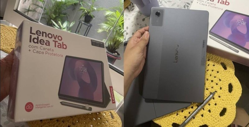Tablet Lenovo Tab 10.1" Wi‑Fi 5 64GB 4GB RAM Android 14 (Cinza)