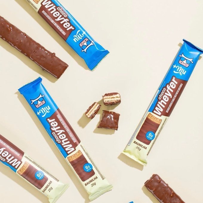 Kit com 12 +Mu Chocowheyfer Proteico 300g
