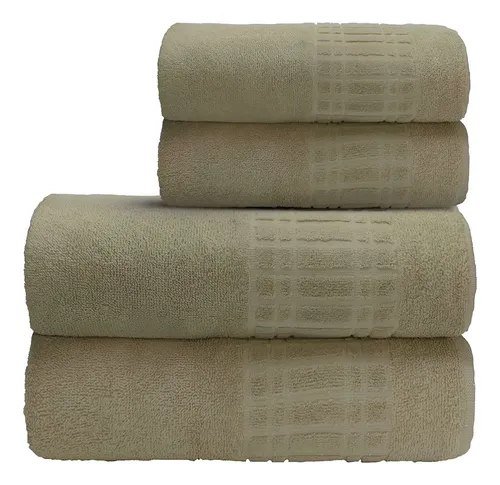 Jogo De Toalha Banho 4 peças 100 Algodão 400 gr/m Loft Camesa