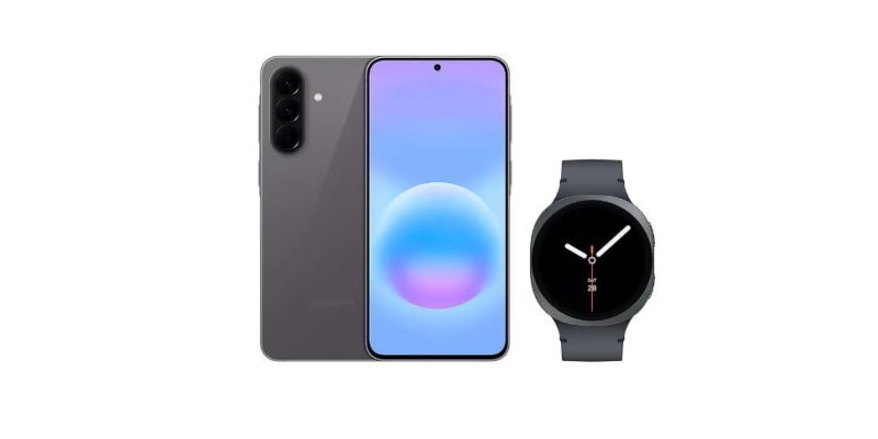 Galaxy A57 5G (128Gb) Cinza + Galaxy Watch8 Bt 44mm Grafite