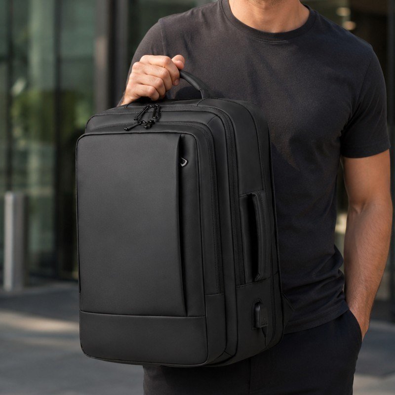 Mochila Executiva Impermeável Com Saída Usb Para Notebook