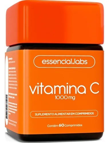 VITAMINA C 1000mg - Fórmula Concentrada e 100% PURA - 60 Doses