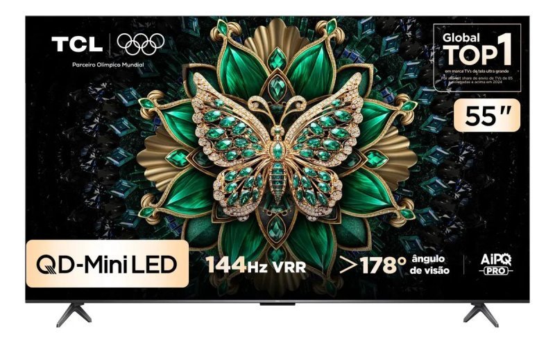 Smart TV TCL 55" C6K QLED Mini LED 4K 144Hz