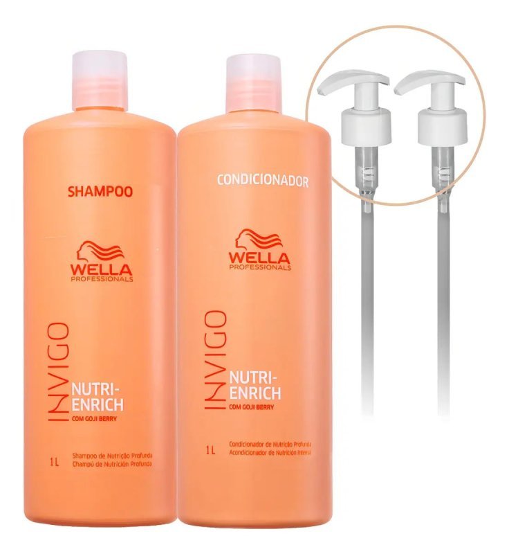Wella Invigo Nutri Enrich - Shampoo Condicionador Válvulas