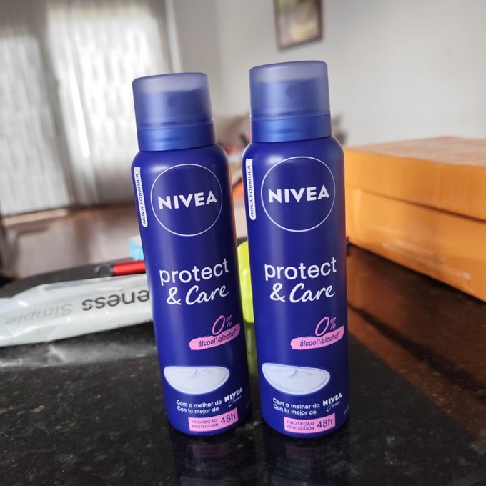 Kit 2 un. NIVEA Desodorante Aerossol Protect & Care 150ML + Frete Grátis