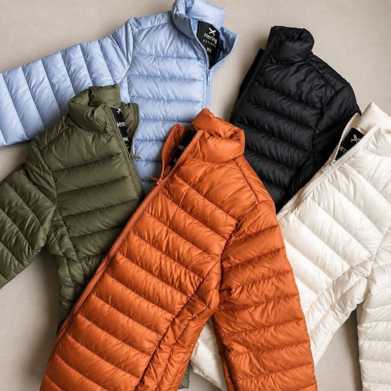 Jaqueta Masculina Puffer Matelassê + Saquinho Hering