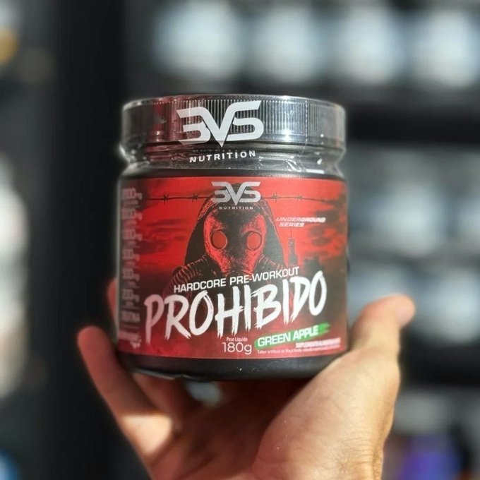 Pré-Treino Prohibido 180g + Frete Grátis