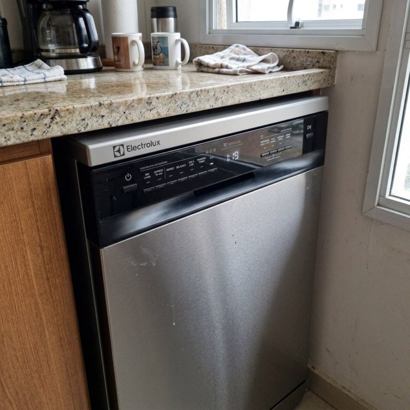 Lava-louça Electrolux 10 Serviços Inox Lava E Seca 50' Ls10e Prateado