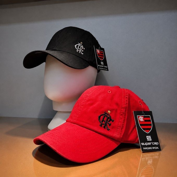 Boné Flamengo Bordado Aba Curva Minimalista + Frete Grátis