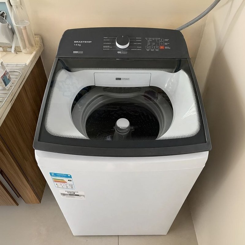 Máquina De Lavar Bwf14ab 14kg Smart Sensor Ciclo Brastemp - Branco