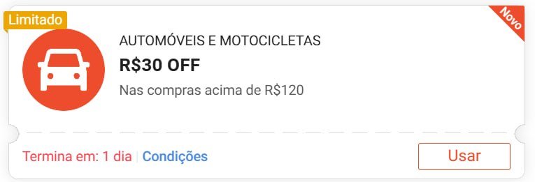 R$ 30 OFF em R$ 120 - NASCAR2026