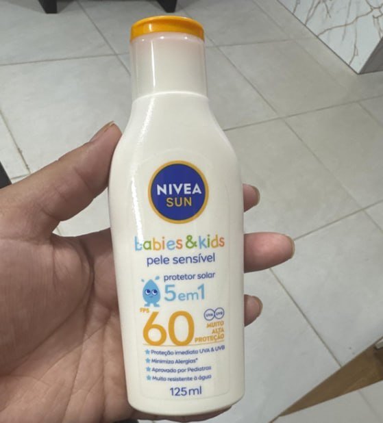 NIVEA SUN Protetor Solar Kids & Babies Pele Sensível FPS 60 125ml