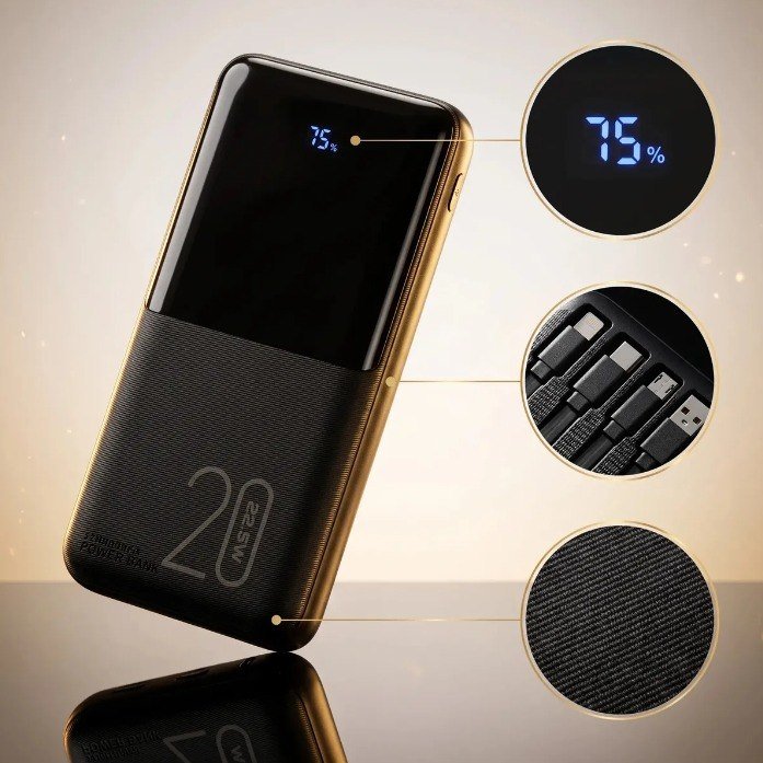 Power Bank 20000mAh Turbo 22,5W Carga Rápida