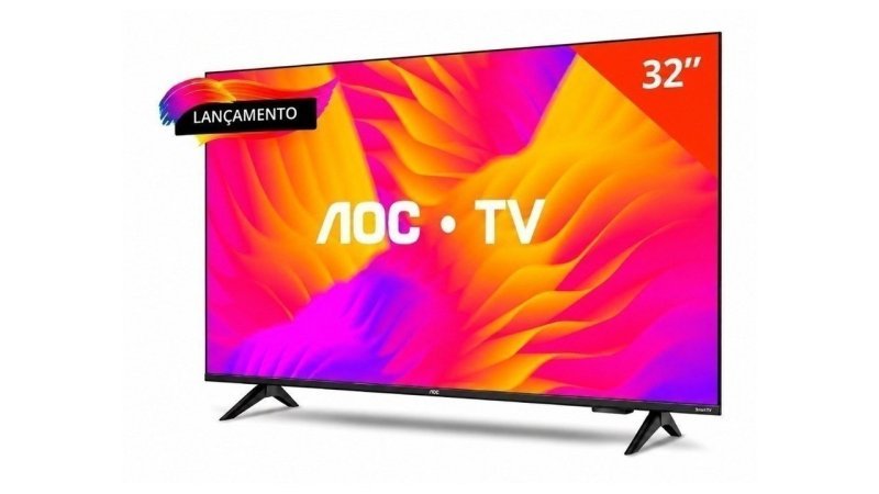 Smart TV AOC Dled 32 Wi-Fi Roku TV Quad Core 32s5155/78g
