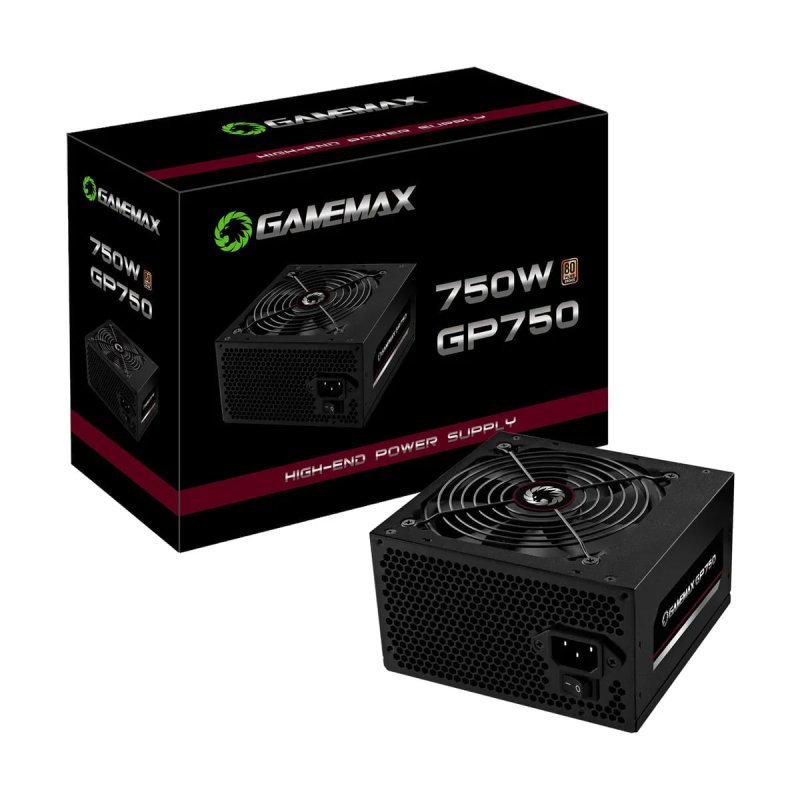 Fonte 750w Gp750 80 Plus Bronze Gamemax Cor Preto