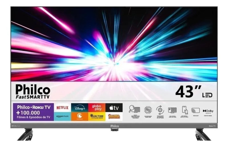 Smart Tv 43 Philco Roku Led